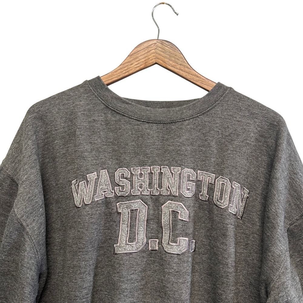 New York Popular Washington DC Spell‎ Out Fleece Sweatshirt Pullover Crewneck XL
